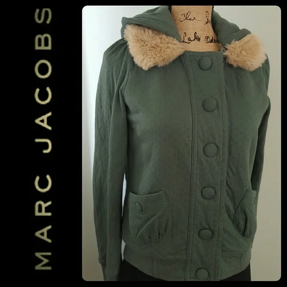 Marc Jacobs Hoodie Faux Fur - Picture 1 of 8